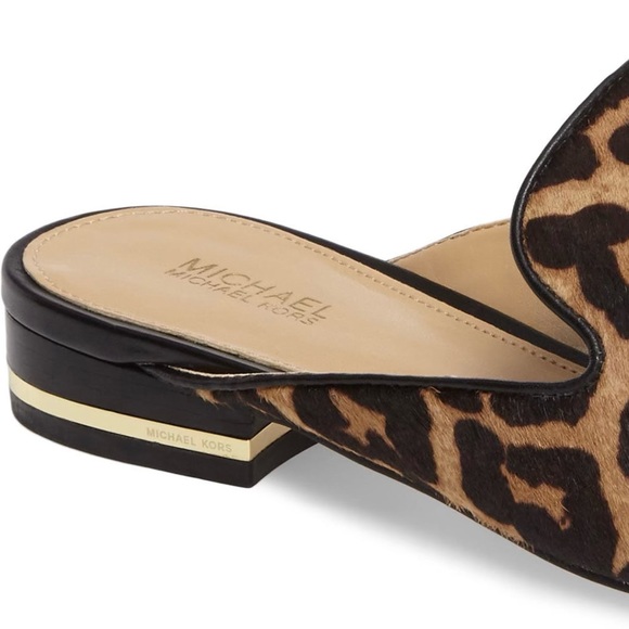 🐆 Michael Kors, Natasha Cheetah-Print Calf-Hair Slide Mules - Picture 14 of 16